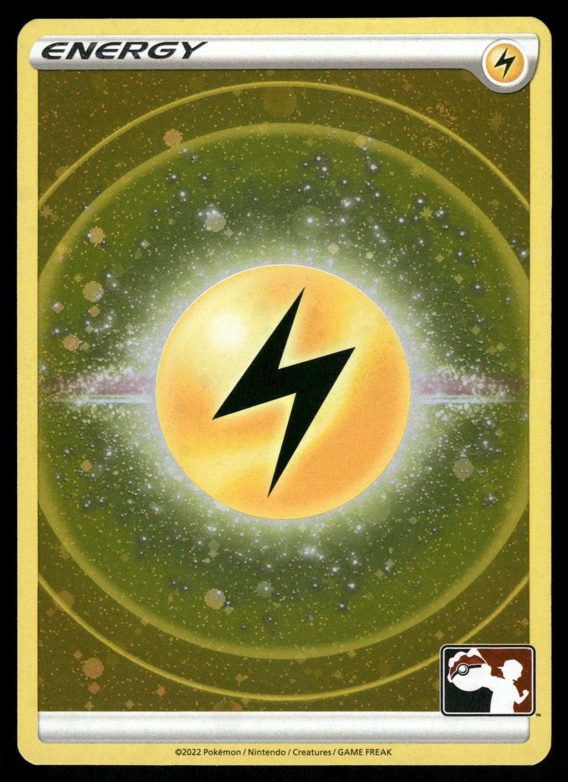 Lightning Energy Cosmos Holo Prize Pack Series 3 Pokemon Card Top Right SWIRL