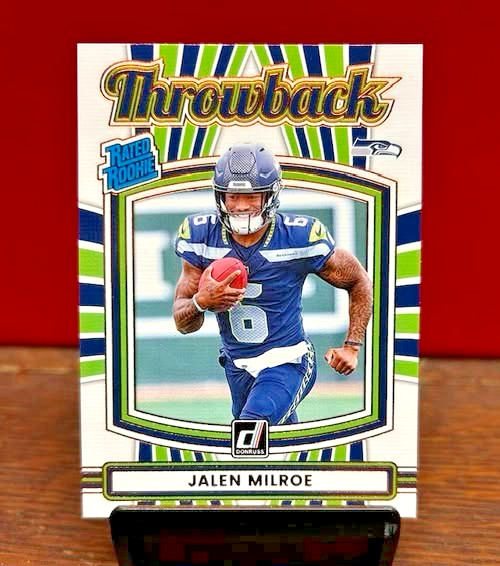 2025 Panini Donruss Rated Rookie Throwback #18 Jalen Milroe RC