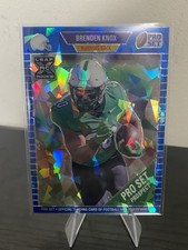 Brenden Knox #’d/35 Blue Cracked Ice Refractor Rookie Card! NM condition!