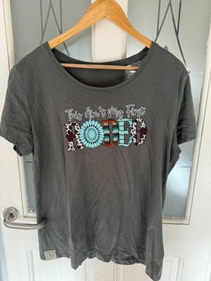 *Neu ohne Etikett*Hackwear T-Shirt ''Not My First Rodeo'' - Khaki - XL UVP 15£