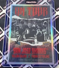 WILLIAM EKLUND FABIAN ZETTERLUND 24/25 Upper Deck Series 2 On Tour OT-8 Red /99