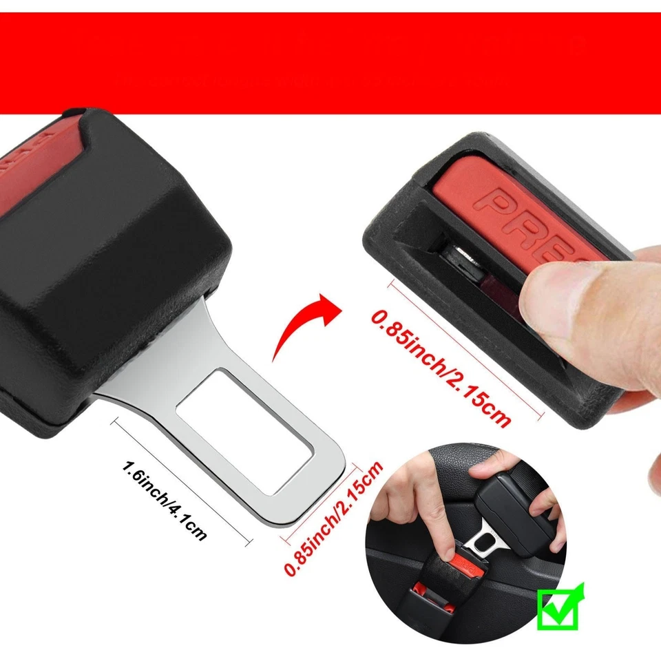 Многоцелевой 2шт автомобиля ремня безопасности пряжка удлинитель для различных транспортных средств новый - Изображение 3 из 4
