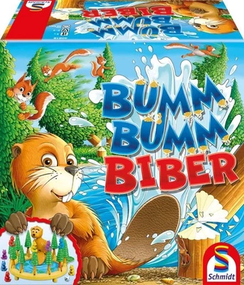 Bumm Bumm Biber Kinderspiel Schmidt 40618 Gesellschaftsspiel 3D Action Spiele