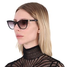 Longchamp Grey Gradient Cat Eye Ladies Sunglasses LO659S 001 57 LO659S 001 57