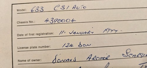 BMW E24 633CSI 1977 Original Owners Bookpack Manuals Service Book RARE #4390004 - Picture 11 of 11