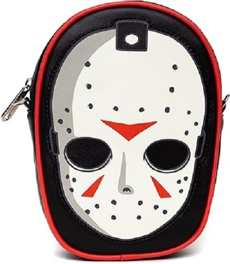 Crossbody Bag w/Pocket - Friday The 13Th Jason Mask Hand Purse NEW-image