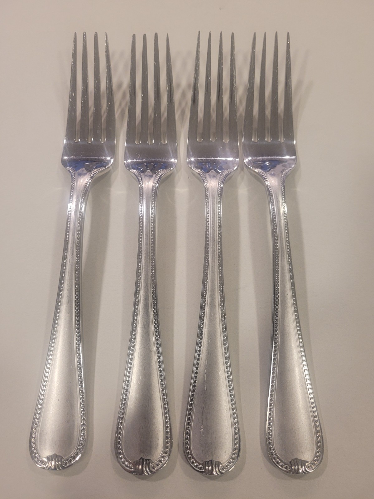 Lenox Stainless VINTAGE JEWEL FROSTED Set of 4 Dinner Forks