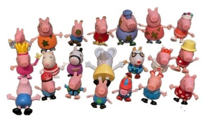 21 Pcs Peppa Pig Family Friends Lot Baby Alexander Action Figures Toys Free Ship