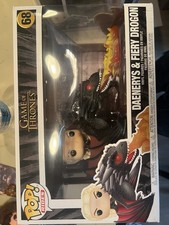Figura Vinilo Funko Pop Rides Juego de Tronos Daenerys y Drogon #68 Nueva En Caja