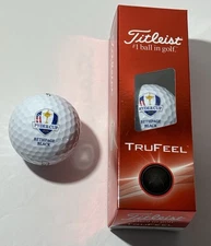 2025 Ryder Cup Golf Balls Titleist TruFeel Bethpage Black sleeve of 3 pga new