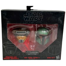 Star Wars Black Series Titanium Boba Fett Princess Leia Organa Boushh Helmet