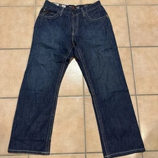 NWT Ariat FR M4 Relaxed Boot Jeans Men's 32x30 Blue Shale CAT2 2112 Workwear