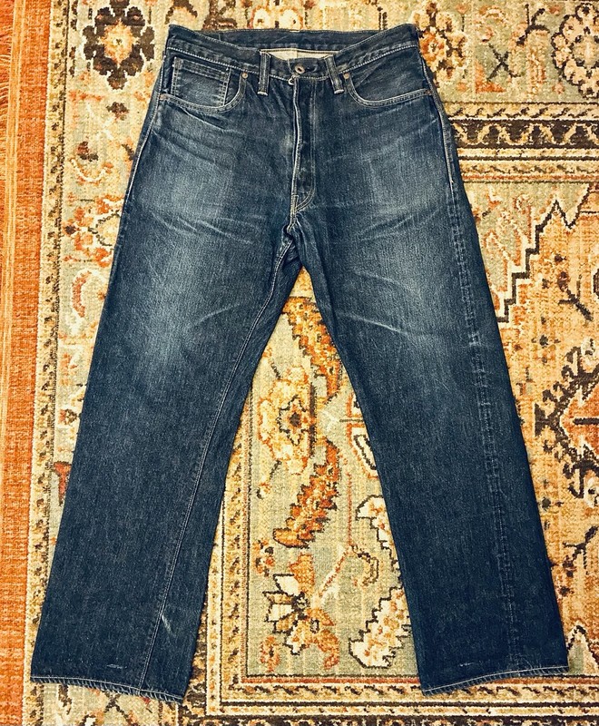 BUZZ RICKSON LOT 041 SELVEDGE DENIM JEANS Sz 34 Fits 32 TOYO ENTERPRISE JAPAN