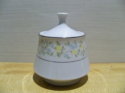 Crown Ming SPRING GARDEN Jian Shiang Fine China Sugar Bowl w/Lid Exc Condition!