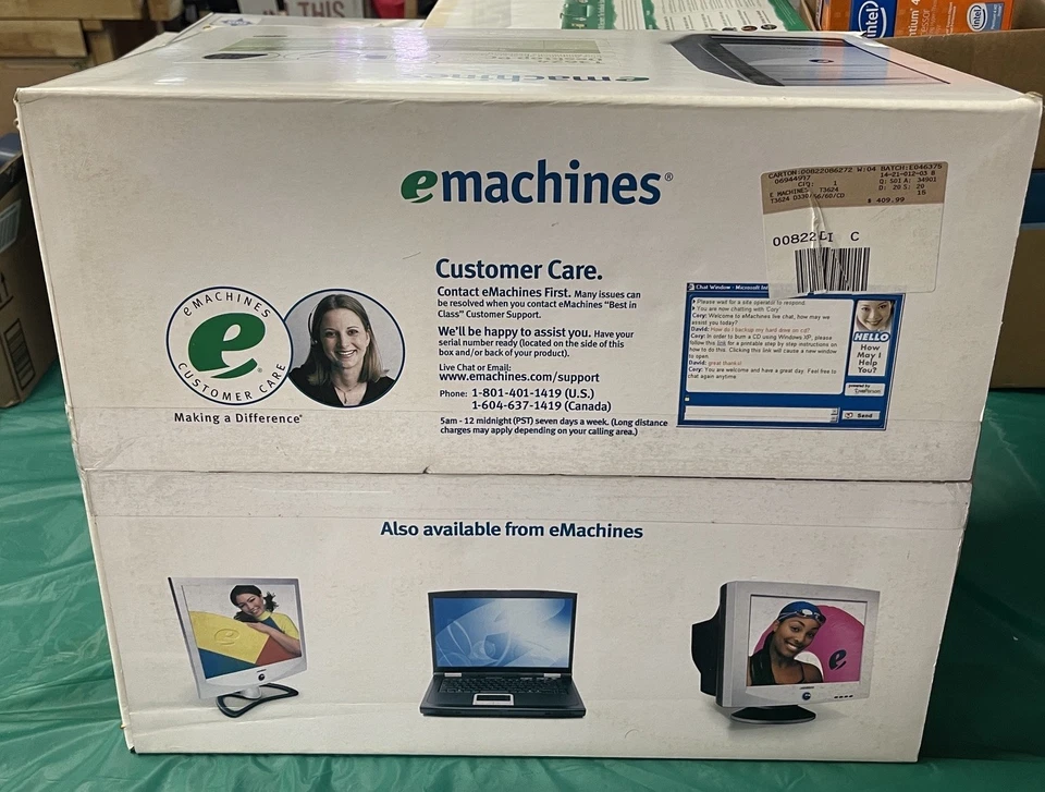 VTG eMachines T3624 Intel Celeron D Processor 330 2.66Hz 60HD 256MB Ram NEW - Image 3 of 4