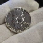 1960 US Franklin Half Dollar 50c Proof Silver Nice Coin