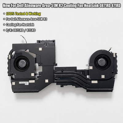 New For Dell Alienware Area-51M R2 Cooling Fan Heatsink 0871RD 871RD
