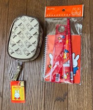 Miffy Pouch Stationery Set incl. Notebook, Ruler, Eraser, Pencil New