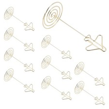10Pcs  Clip Holder, Table Number Name Card Holder Desktop Metal Business7291
