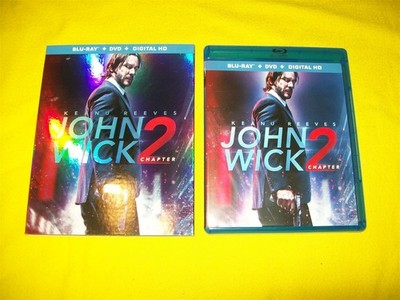 JOHN WICK 2 CHAPTER BLURAY WITH SLIPCOVER KEANU REEVES