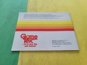 NES Jeopardy Junior Jr Nintendo Instruction Manual Only