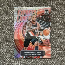 Panini 2022-23 Donruss Optic Express Lane Damian Lillard #12 Prizm Trail Blazers