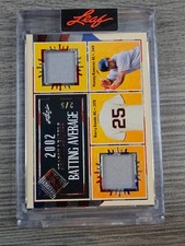2025 Leaf Seasons In The Sun Barry Bonds, Manny Ramirez Dual Relic 2/5