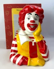 Vintage Ronald McDonald Cookie Jar Treasure Craft 12.5" w/ Box VG Condition RARE