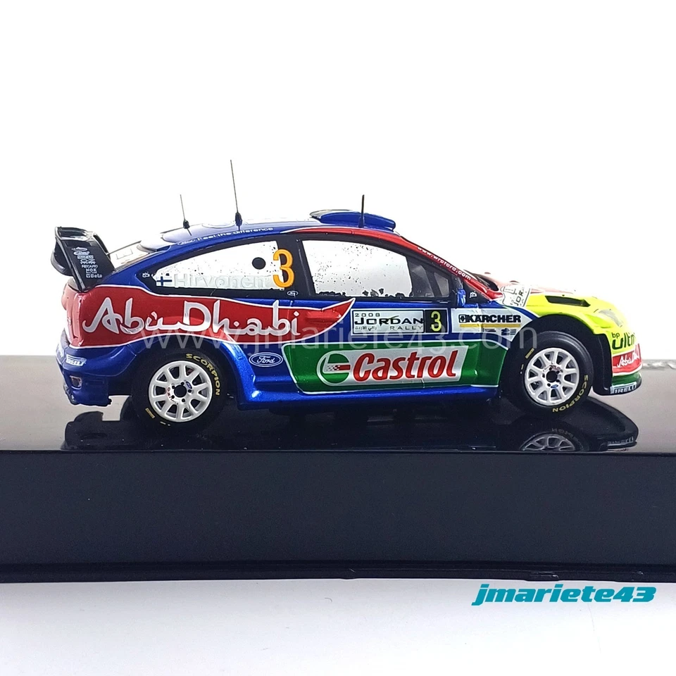 Ford Focus RS WRC #3 M. Hirvonen - Vincitore Jordan Rally 2008 1:43 IXO - Immagine 4 di 4
