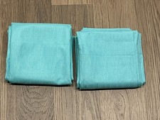 Lot of 2 Eclipse Kids Blackout Rod Pocket Curtain Panels 42x63 Blue Panel Set