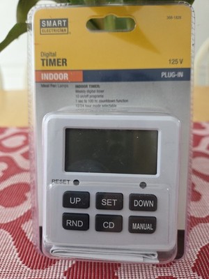 Digital Weekly Timer/Indoor/Plug In NEW Smart Electrician