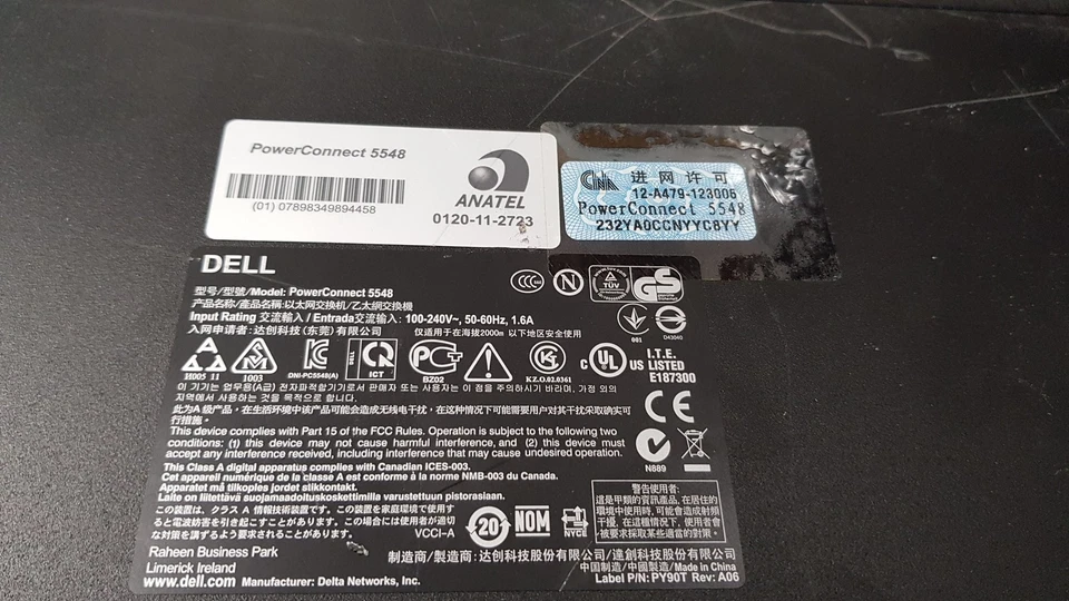 Dell PowerConnect 5548 48 Port Gigabit Ethernet Switch with Rack Ears - Image 4 of 4