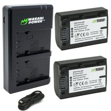 Wasabi Power FV-50 Battery 2-Pack and Dual Charger for Sony NP-FV30, NP-FV40,