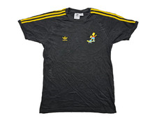 Adidas The Simpson Tshirt Men  Black Yellow Logo Y2K Active Bart size M