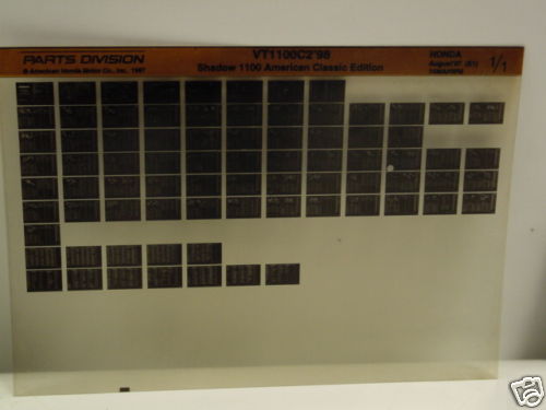 HONDA 2004 CRF50F MOTORCYCLE MICROFICHE - Picture 1 of 1