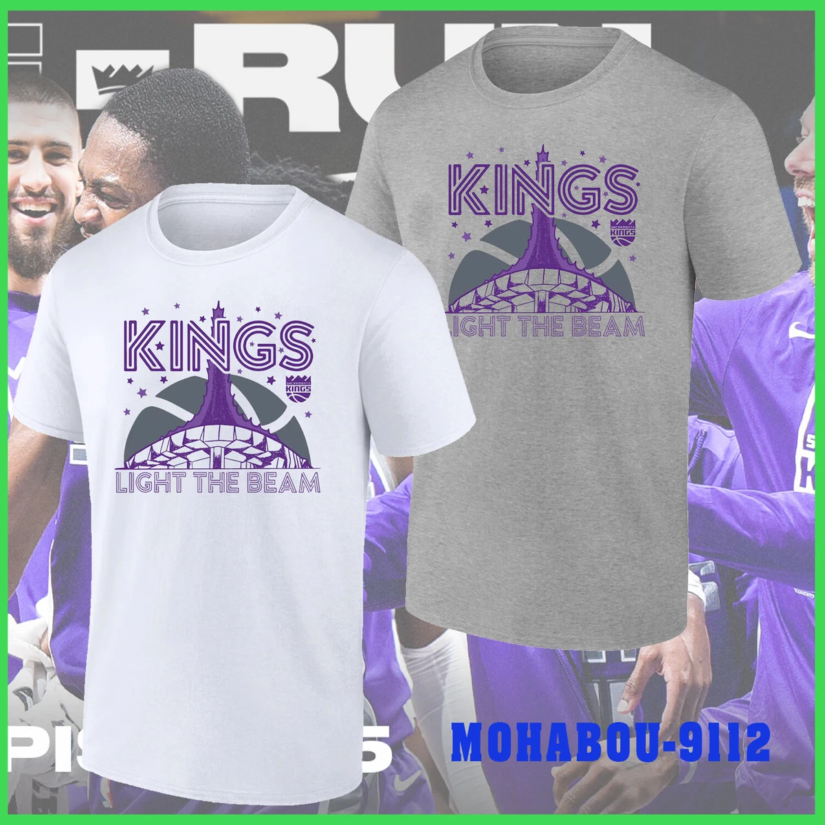 Official sacramento Kings Homage Unisex Light The Beam Hyper Local
