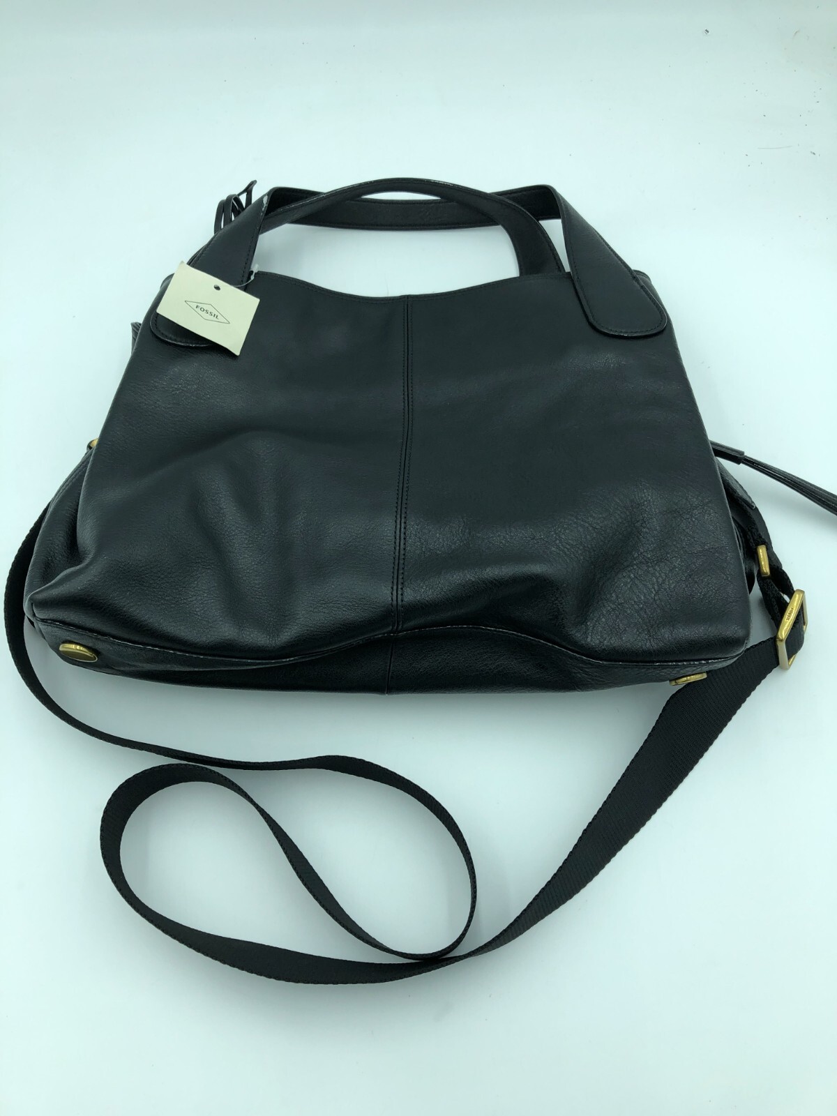 Fossil Maya Satchel Black Leather 