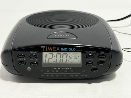 Alarm Clock Radio AM /FMT433B Calendar Night Light Timex Indiglo 🇺🇸 - Picture 1 of 13