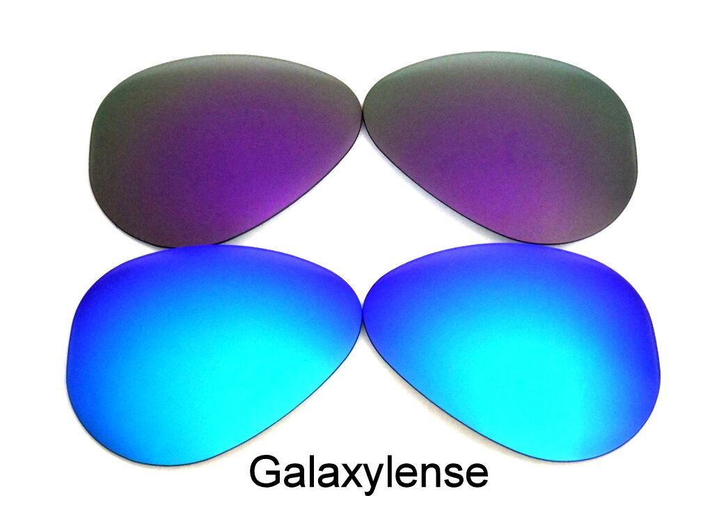 Galaxy Replacement Lenses For Ray Ban RB3026 Aviator Blue&Purple 62mm Polarized