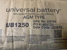  10 PACK UB1250 Universal Sealed Lead Acid Battery, 12 Volts, 5 Ah