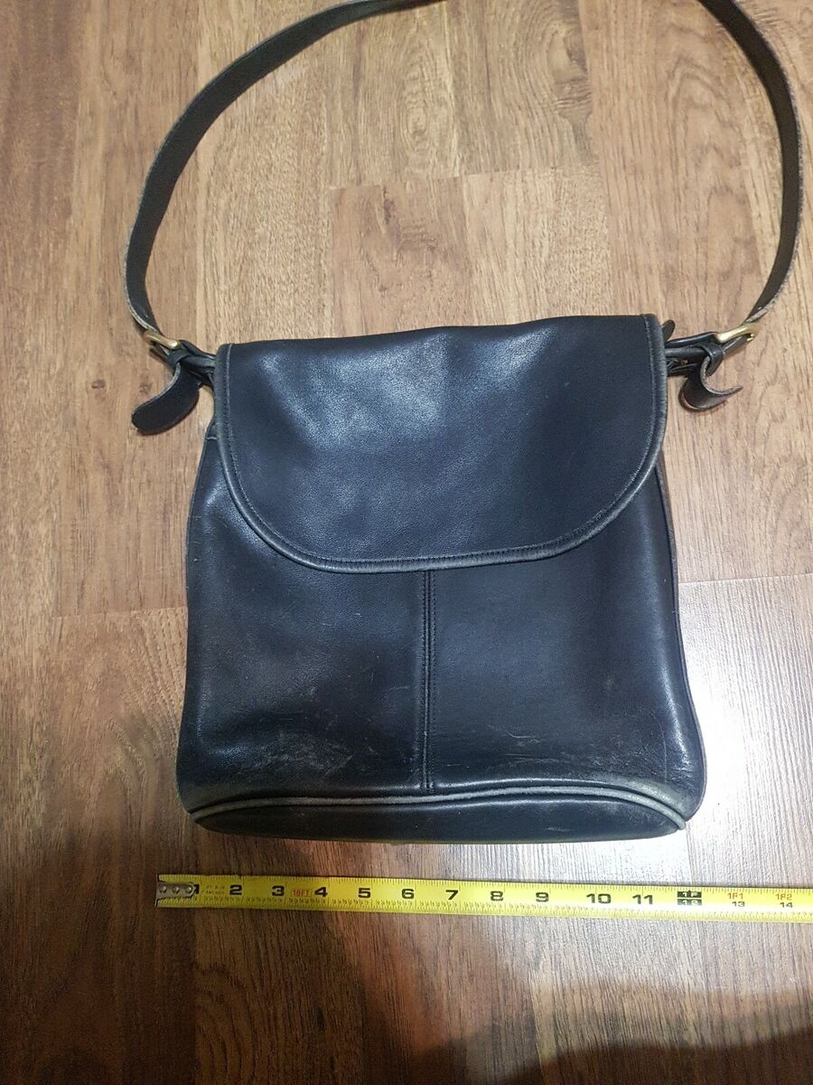 VINTAGE COACH WHITNEY BLACK LEATHER SHOULDER BAG PURSE VINTAGE COACH WHITNEY BLACK LEATHER SHOULDER BAG PURSE