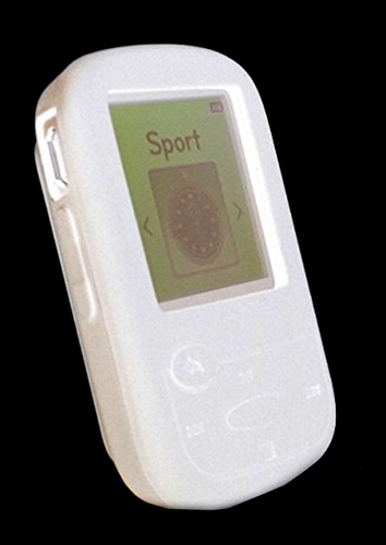 NEU Silikon Skin Case Abdeckung für SanDisk Sansa Clip Sport MP3 Player - weiß - Bild 3 von 4