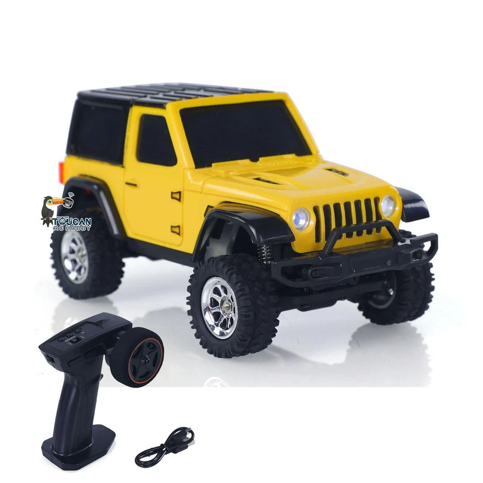 2.4G 1/36 RC Rock Yellow Crawler Off Road Car 4×4 RTR Vehicle Light Radio Model - Image 3 of 4