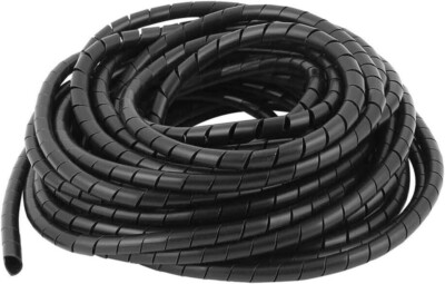 Spiral Cable Wrap - 45 Ft 1/4'' Spiral Wire Wrap Cord Covers Bundle Sleeve Hose f