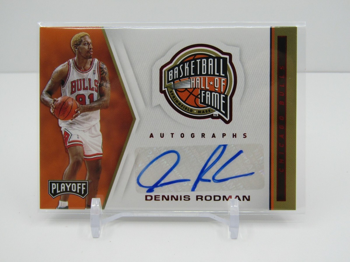 Dennis Rodman 直筆サイン入り　写真 Dennis Rodman Signed 11x14 Photo Worm Inscription BAS The