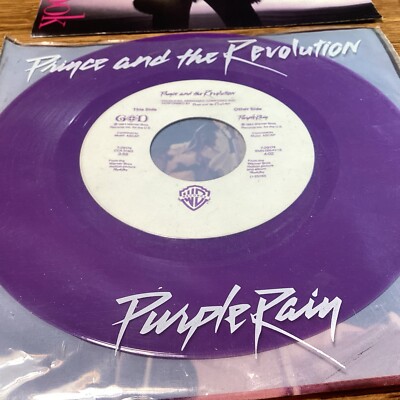 Prince & The Revolutions 45 Record 6 Album Jacket Purple Rain