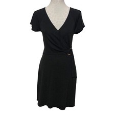 BCBG Generation Classy Little Black Dress Womens Size XS Stretch A-Line