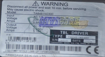 Servounità Tamagawa TA8481N0300 220V – Testata Funzionante Su Macchina