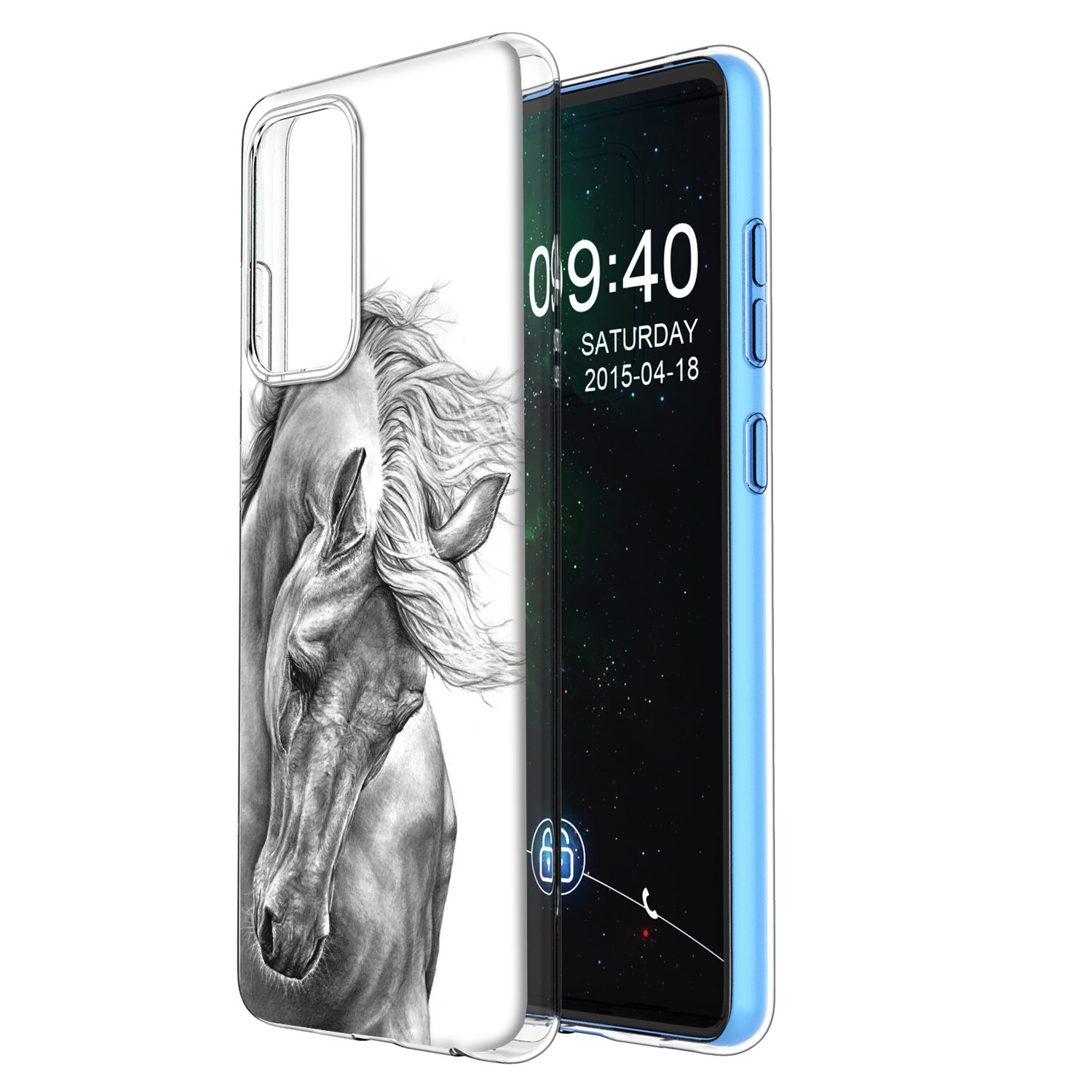 Immagine 6 - Custodia cover back case per SAMSUNG GALAXY A52 5G in TPU morbida fantasia M6