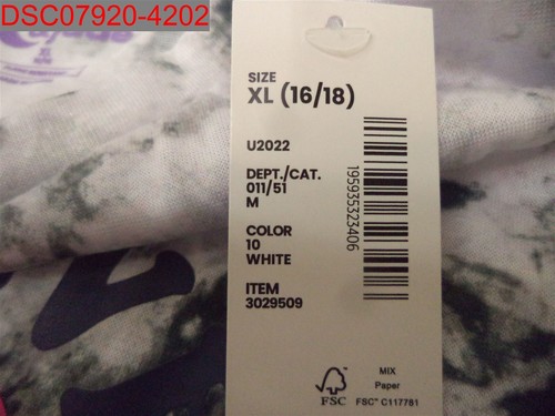 Sugar&Jade TweenGirls WhiteTieDye Vibes SuperSoft Pajamas XL 16/18 195935323406 - Picture 8 of 9